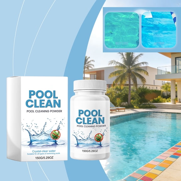 150G Pool Water Powder, Pool, Swimming Pool Water Clarifier, Crystal Clear Pool Water, Versatile Granular Pool Powder That Works for Inflatable Pools, Hot Tub Filter Pre- and