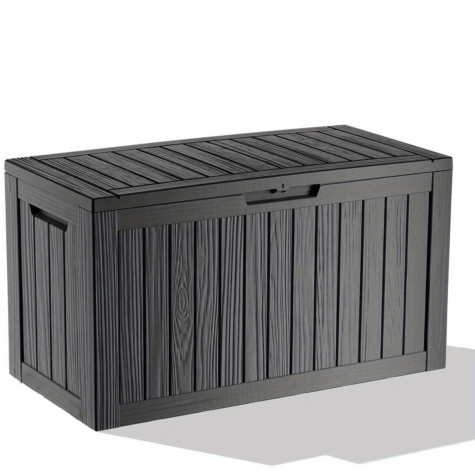 150GAL Large Outdoor Resin Deck Box, Weatherproof & UV Resistant ...