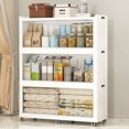 thumbnail image 1 of Collapsible Stackable 150Gal Extra Large Storage Bins with Lids, 3-Pack Folding Plastic Storage Cabinet for Home & Closet, White, 1 of 7