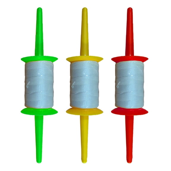 150M Kites Line Spool Antislip Grip Design Easy Retrieval Kites String Reel for Outdoor Beach Kites Flying Windproof