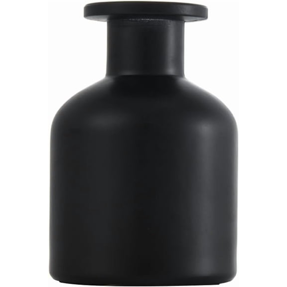 150ML/5oz Black Empty Glass Diffuser Bottle Jars Aromatherapy Storage Container Fragrance Accessories Refill Aroma Dispenser for DIY Replacement Diffuser Stick Set