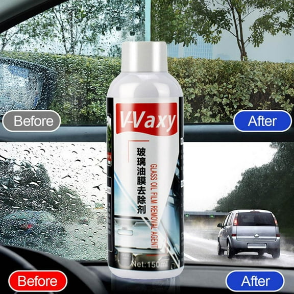150ML Car Glass Coating Rainproof Agent – Anti-Rain Mark and Oil Film Remover, Hydrophobic Glass Treatment for Improved Visibility, Windshield Protection for All Weather
