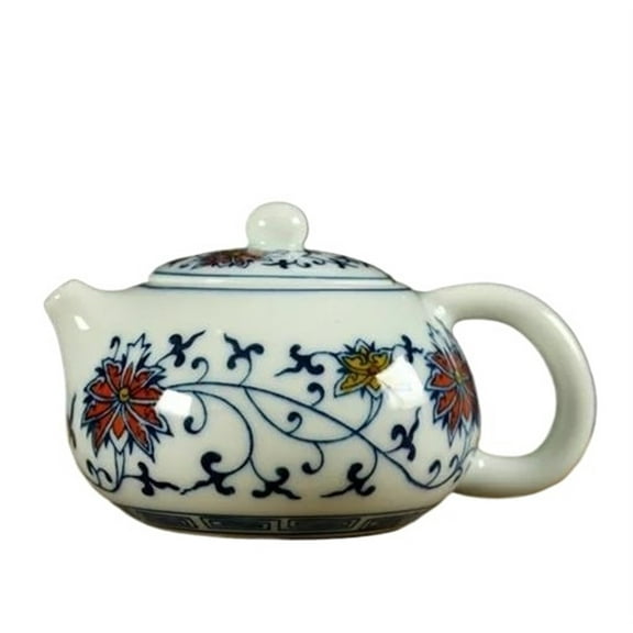 150ML Ceramic Tea Pot Hand-painted Blue-and-white Porcelain Teapot Kung Fu Tea Set Creative Lovely Small Teapot