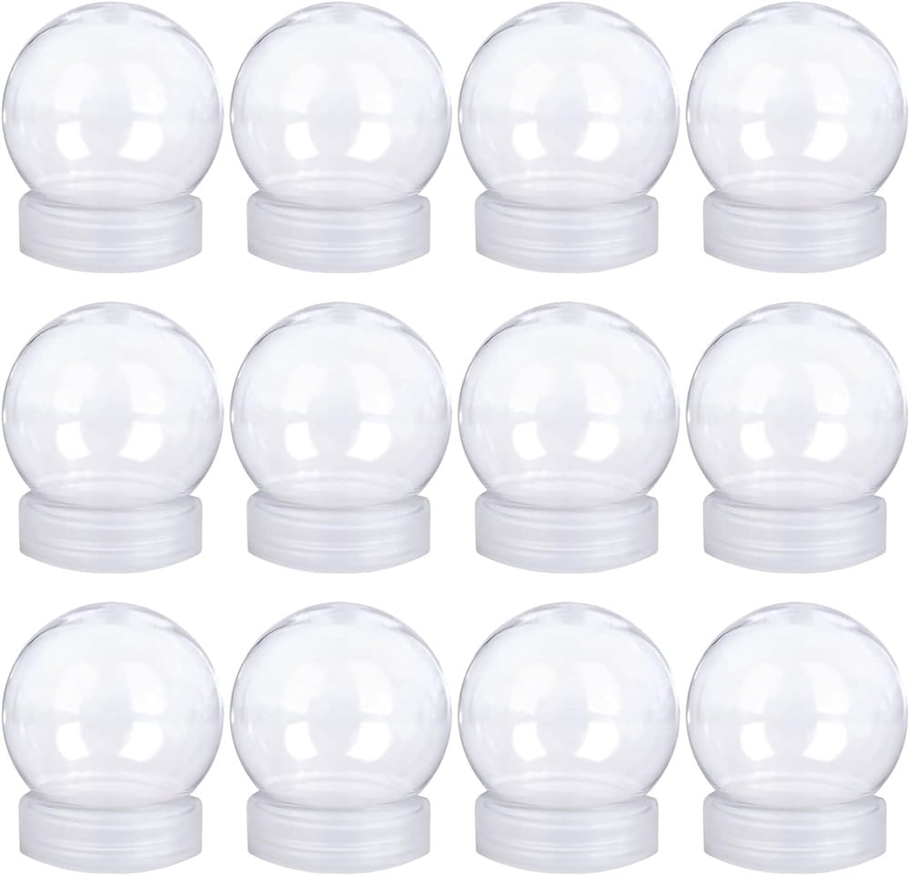 150ML Crystal Plastic Snow Globe,Clear Water Globe with Screw Off Cap ...