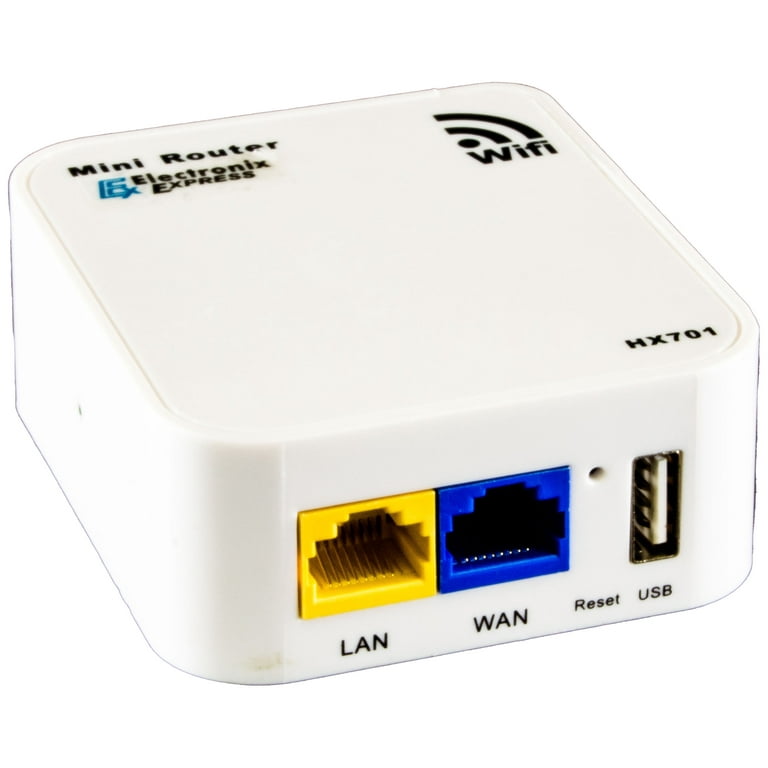 150Mbps Wireless N Mini Pocket Router, Repeater, 2 LAN Ports, USB