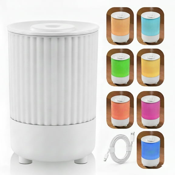 Essential Oil Diffuser, Oil Diffusers for Home, Quiet Aroma Diffuser with 7 Led Color Changing Light&Auto-Off Switch Light