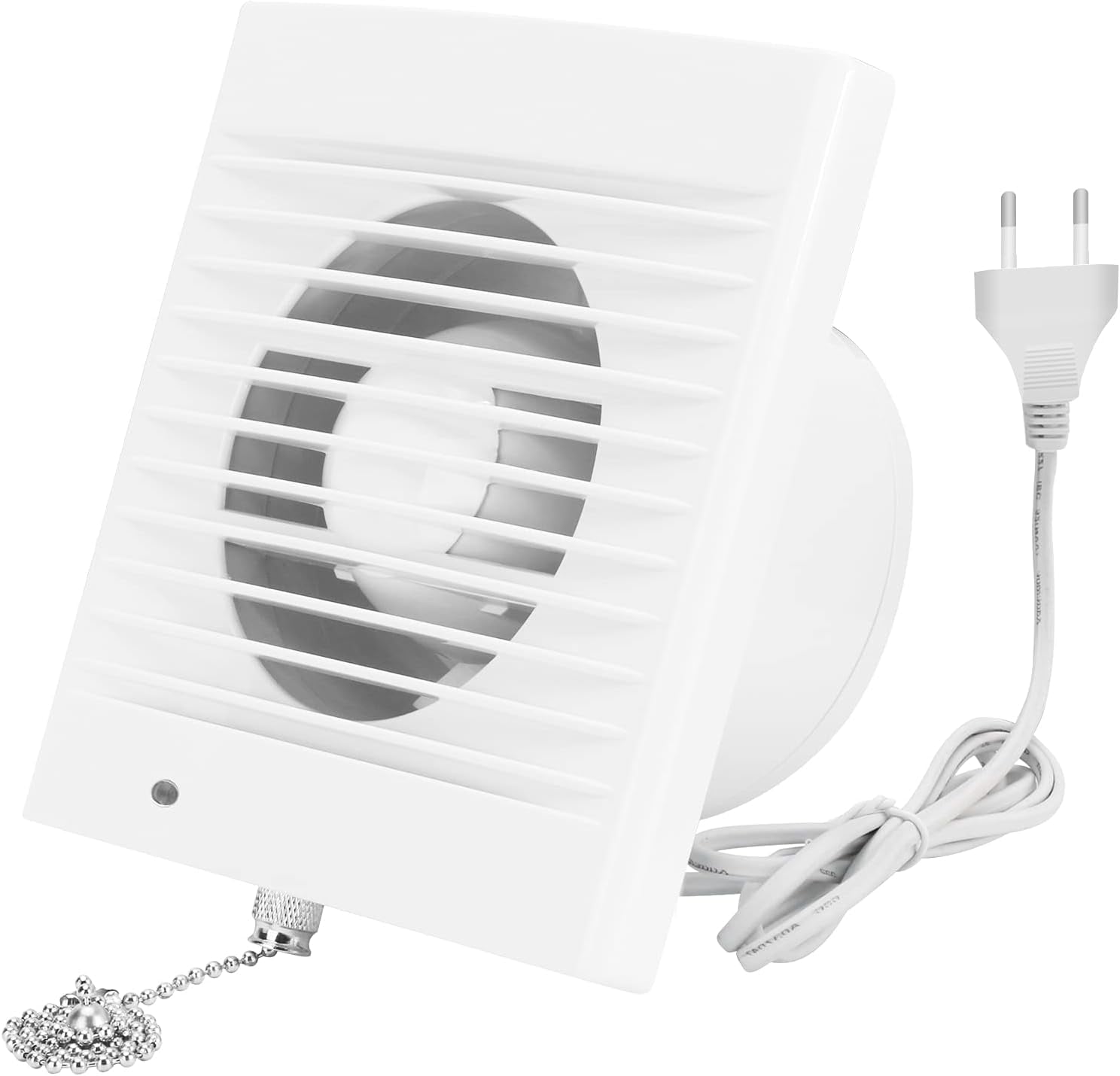 150Mm 18W 320M³/H Exhaust Fan With Check Valve And Chain Switch, Window And Wall Fan For Kitchen Bathroom Greenhouse Garage -6 Inch