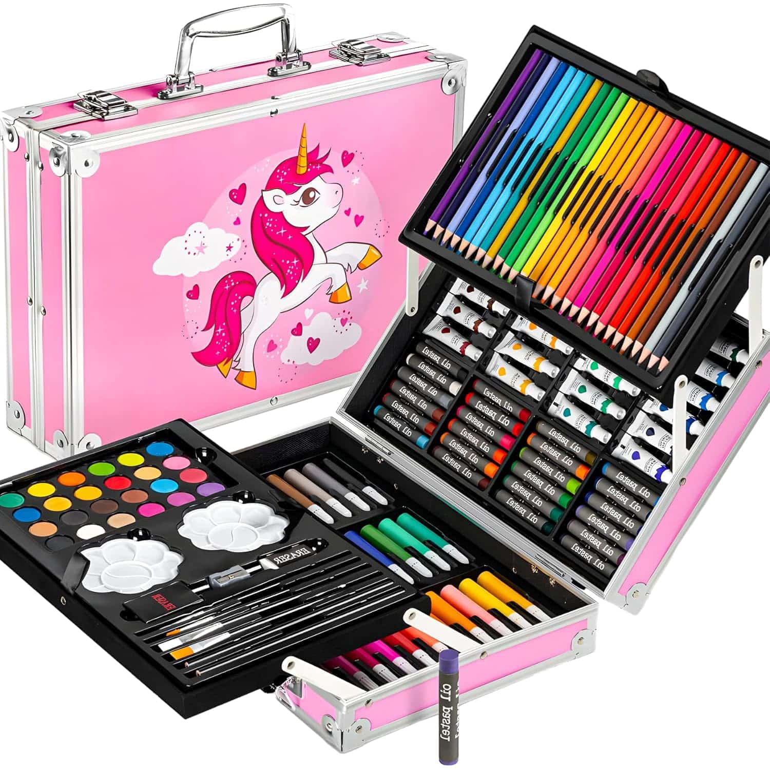 150PCS Art Drawing Set Kit For Kids Children Teens Adults Supplies Paint Pencil