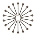 thumbnail image 1 of 150PCS Gunmetal Hair Pin Findings Iron Bobby Pins with 8mm Glue on Pads Hair Pins Findings for DIY Headdress Hair Accessories, 1 of 7