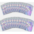 thumbnail image 1 of 150PCS Holographic Mylar Bags 6×10cm/2.36×3.9inch Small Resealable PET Ziplock Packaging Bags Sealable Gift Pouch for Party Favor Food Candy Cookies Snack Jewelry Lip Gloss Mascara Cream Storage, 1 of 3