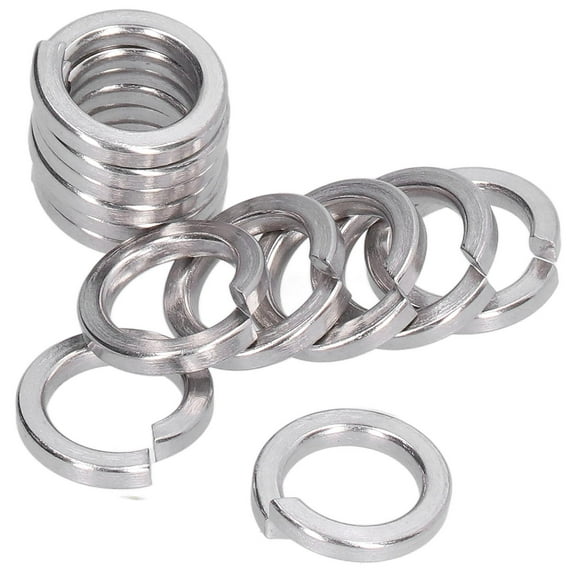 150PCS M8 A2 Marine-Grade Stainless Steel Split Square Spring Lock Washers Assortment Rawiri