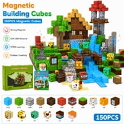 150PCS Magnetic Building Blocks, STEM Montessori Sensory Toys for 3 - 8 Year Old Boys & Girls birthdays, Christmas, Children's Day