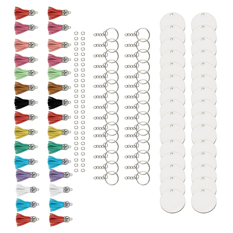  TEHAUX 80 Sets Dye Sublimation Keychain Ornament