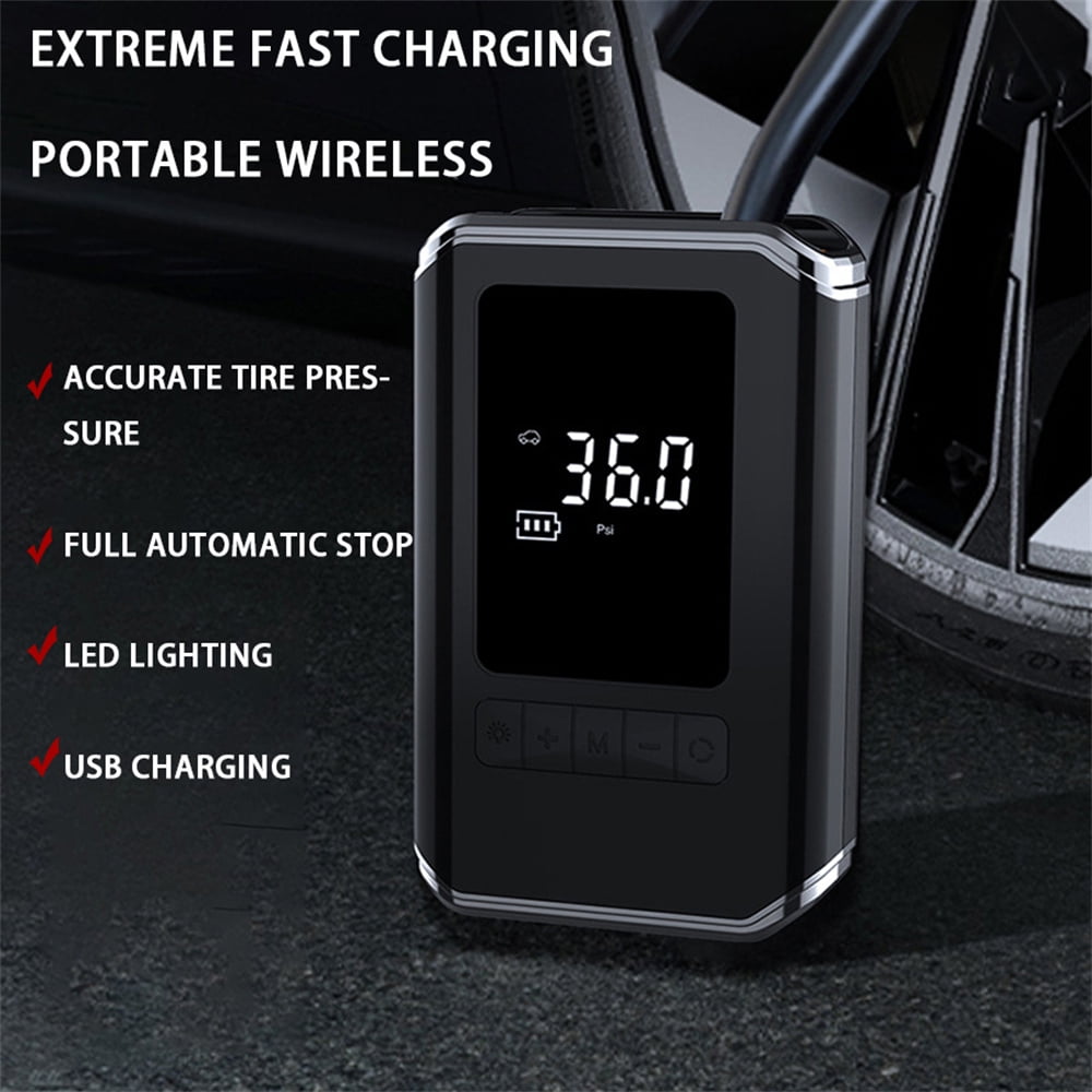 150PSI 4000mAHPortable Charging Digital Display Air Compressor with LED Lighting