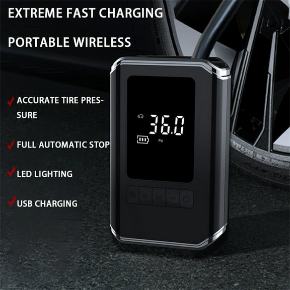 150PSI 4000mAHPortable Charging Digital Display Air Compressor with LED Lighting