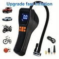 thumbnail image 1 of 150PSI Cordless Tire Inflator - USB Rechargeable Portable Air Compressor with Digital Gauge & LED Light, Fast Inflation for Cars, Bikes, Motorcycles & Sports Equipment, Car Tire Air Pump, 1 of 14