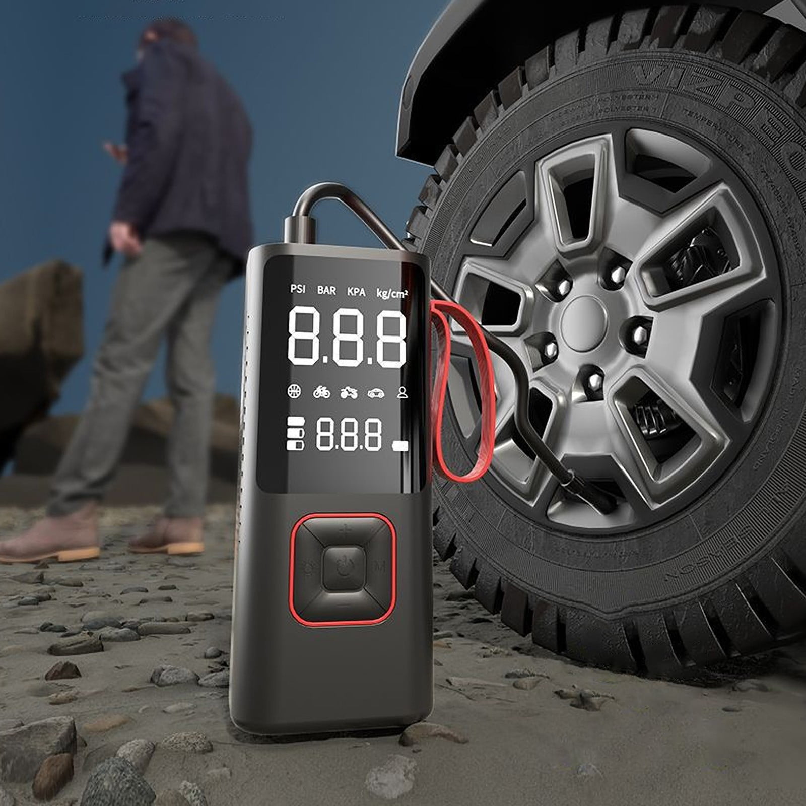 150PSI Tire Air Pump Inflator Portable Air Compressor Inflations Pump