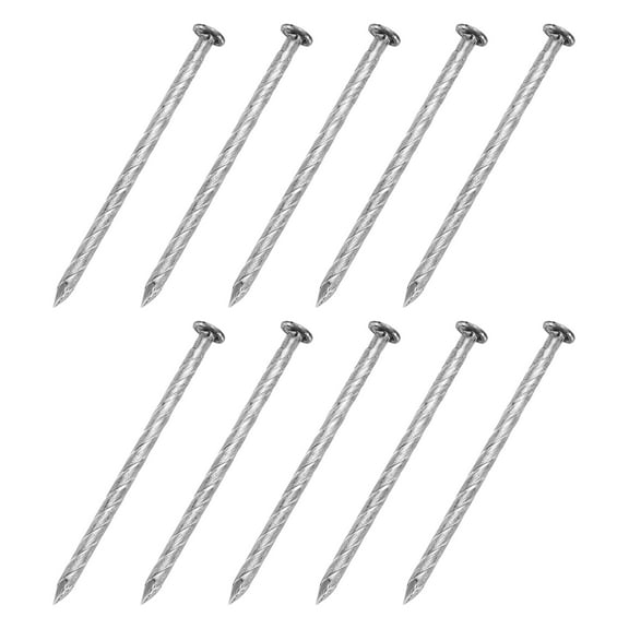 150Pack Fence Deck Nails, 2 Inch 304 Stainless Steel Spiral Deck Nail, Silver