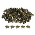 thumbnail image 1 of 150Pack Square Pyramid Rivets for Clothing, 7mm Four-Jaw Studs Spikes, Copper Punk Rock Nailhead Spots(Bronze Tone), 1 of 6