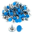 thumbnail image 1 of 150Pack Upholstery Tacks, 11mmx10mm Flat Head Thumb Tack, Blue, 1 of 7