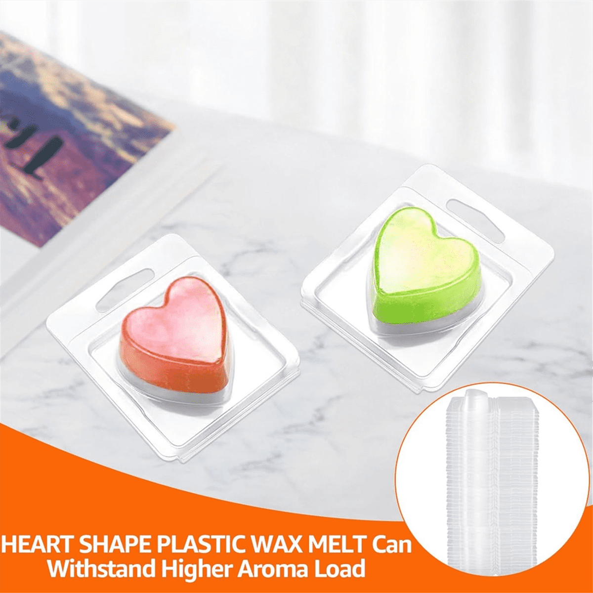 150Pack Wax Melt Container 1.3 Oz Plastic Wax Melt Set for Wax Melts