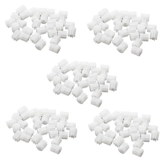 150Pcs 0.5 Modulus 8 Teeth Plastic Gear Cog for 2mm Toy Car Motor Shaft