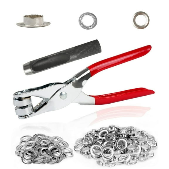 150Pcs 1/2 Inch Grommet Tool Kit,Leather Hole Punch Pliers,with 150 Metal Eyelet