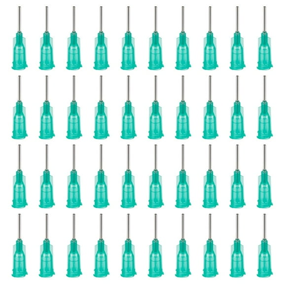 150Pcs 304 Stainless Steel Dispensing Needle 14 Gauge Turquoise Blunt Tip Glue Bottle Needles with Luer Connector for Alcohol Essential Oil Dispensers Colorful