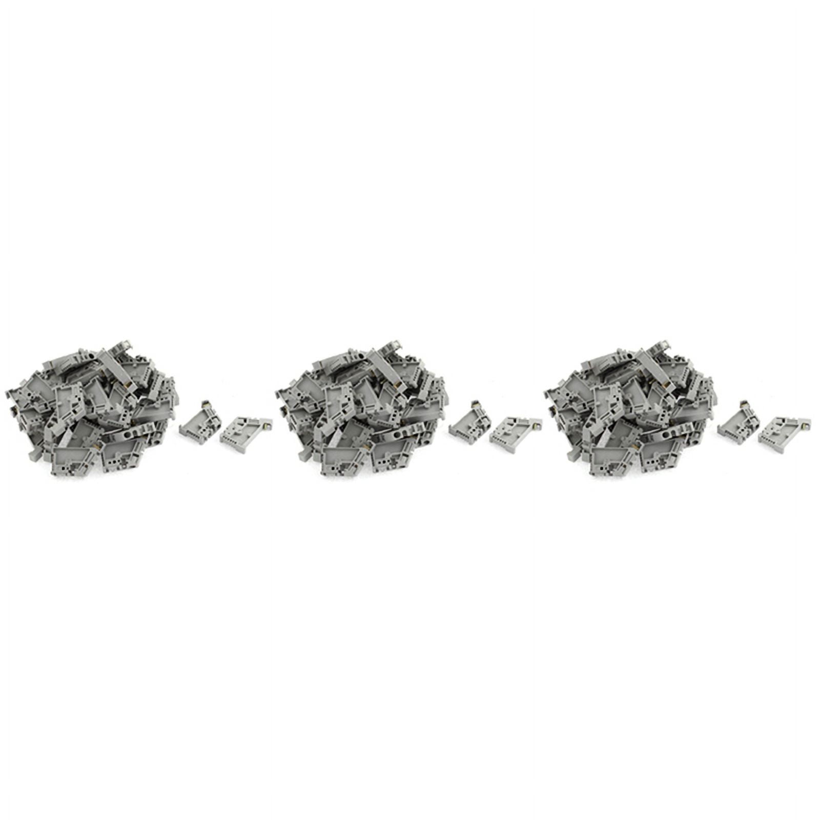 150Pcs 35mm DIN Rail Terminal Block End Stopper Mounting Clips