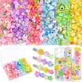 thumbnail image 1 of 150Pcs 6 Mixed Colors Slime Charms Assorted Cute Jelly Embellishments, Random Bulk Flatback Resin Ornament Bear Star Kawaii Slime Accessories for Phone Junk Case, Scrapbooking Crafting & DIY Decor, 1 of 12