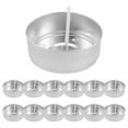 thumbnail image 1 of 150Pcs Aluminum Tea Lights Cups, Metal Light Tins with 150 Pcs Candle Wicks Empty for Lovers, 1 of 9