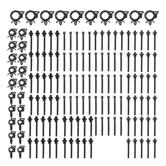 150Pcs Car Wire Routing Clips Push Mount Cable For Zip Tie Auto Push Retainer Car Cable Clips Self Locking Fastening