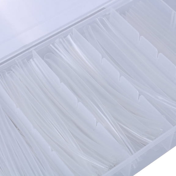 150Pcs Clear 100mm 2:1 Heat Shrink Tubing Polyolefin Transparent Tube Sleeving