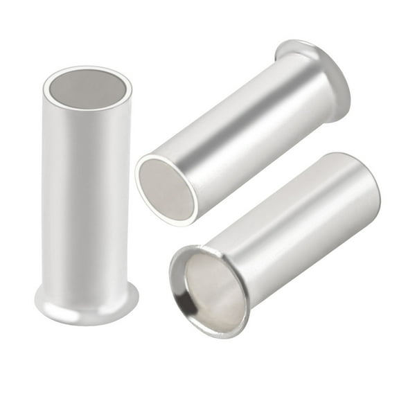 150Pcs EN2508 Tin Plating Non-Insulated Wire Ferrule Terminal Copper Connector