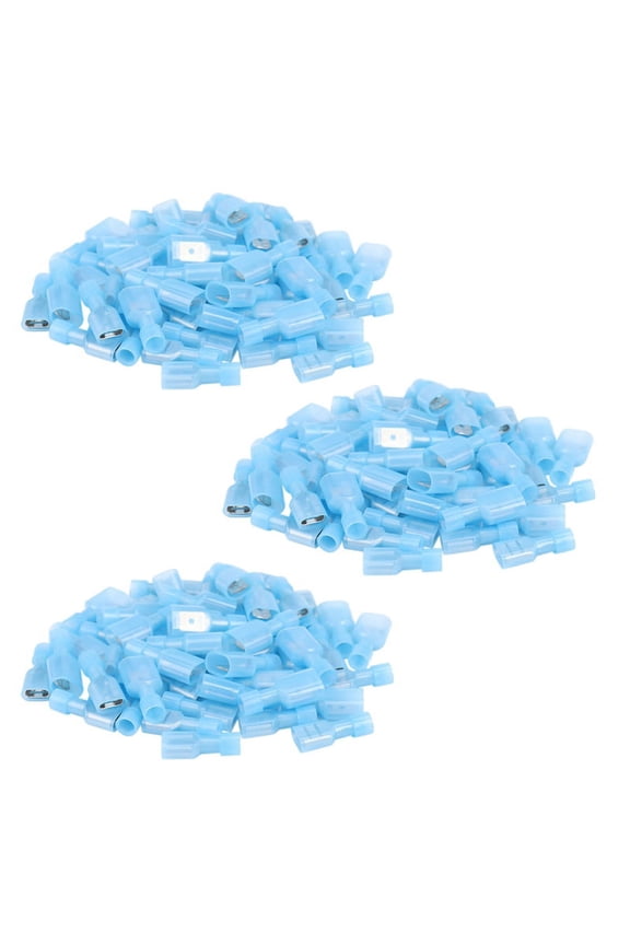 150Pcs Female & Male Fully Insulated Wire Terminals Connector Nylon Spade Blue