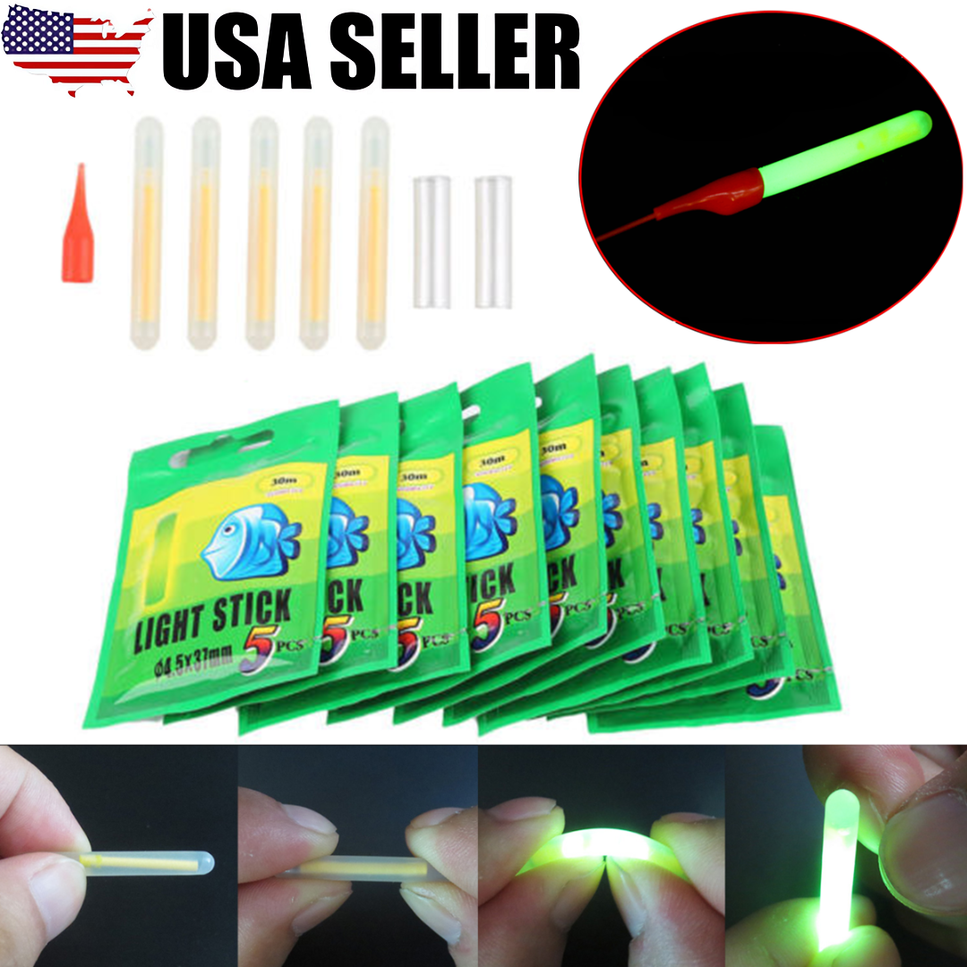 150Pcs Fishing Glow Sticks for Bobbers Fishing Bobber Light Bobber Glow
