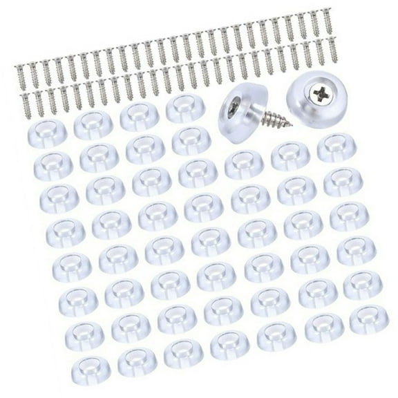 150Pcs Floor Furniture Legs Protector Pad Hardware Screw On Rubber Feet