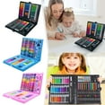 thumbnail image 1 of 150Pcs Kids Color Pen Set,Watercolor Brush Board Painting Set,Portable Art Kit with Plastic Storage Box Art Supplies Gift for Kids and Adults, 1 of 5