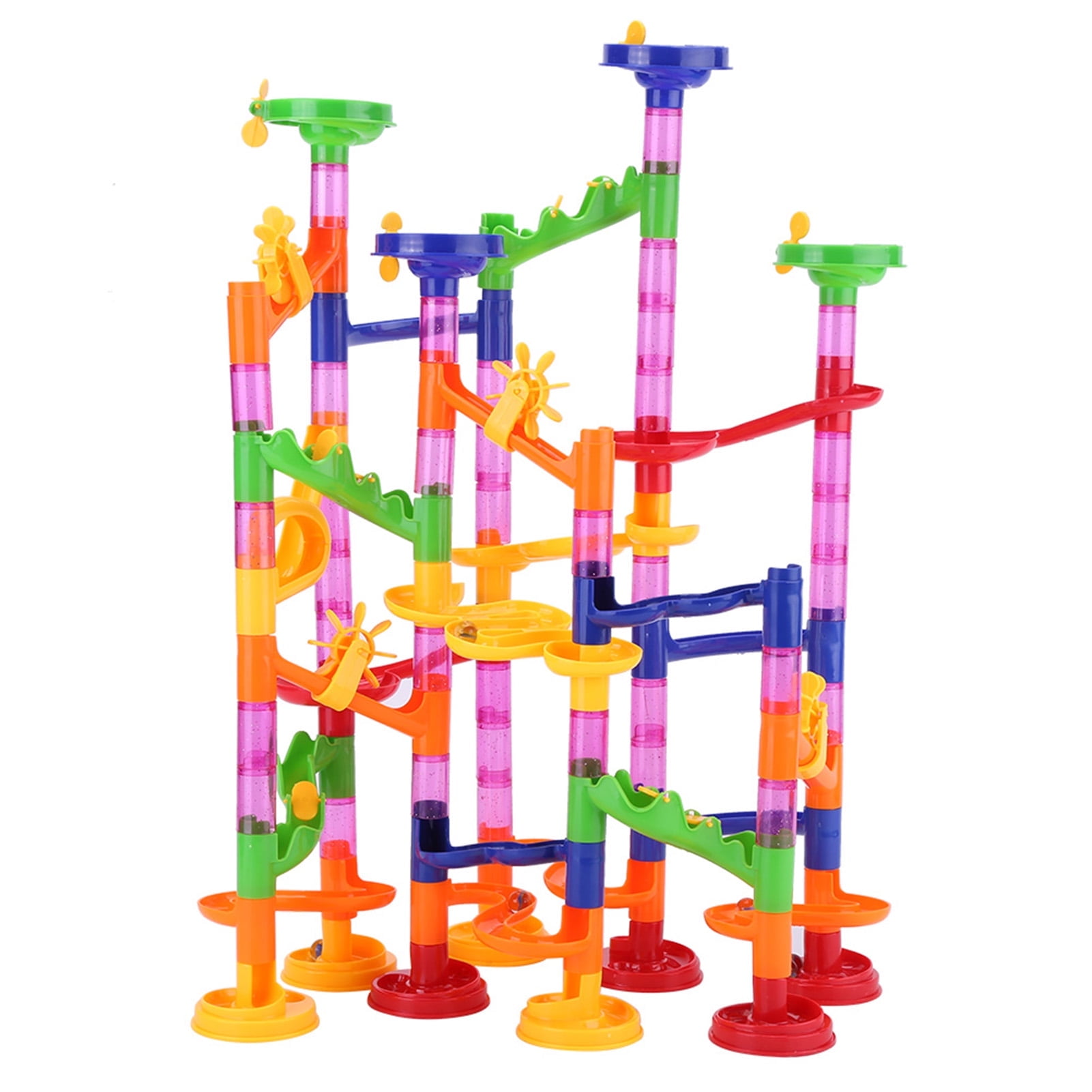 150Pcs Marble Run Set Building Blocks,DIY Construction Marble Race Run