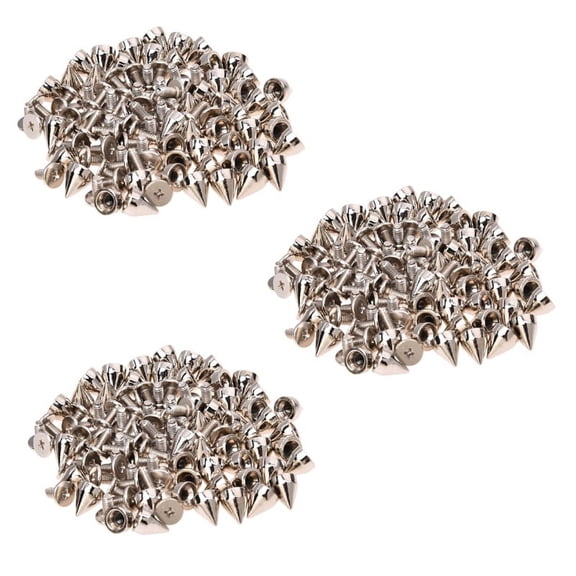 150Pcs Metal Cone Screwback Spikes Stud Leather Cloth Craft DIY Goth Punk Spot