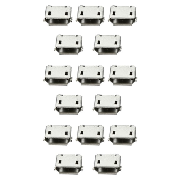 150Pcs Micro-USB Type B Female 5Pin SMT Socket Jack Connector Port PCB Board,150pcs x Micro-USB B Female 5Pin SMT Socket Connector,As shown