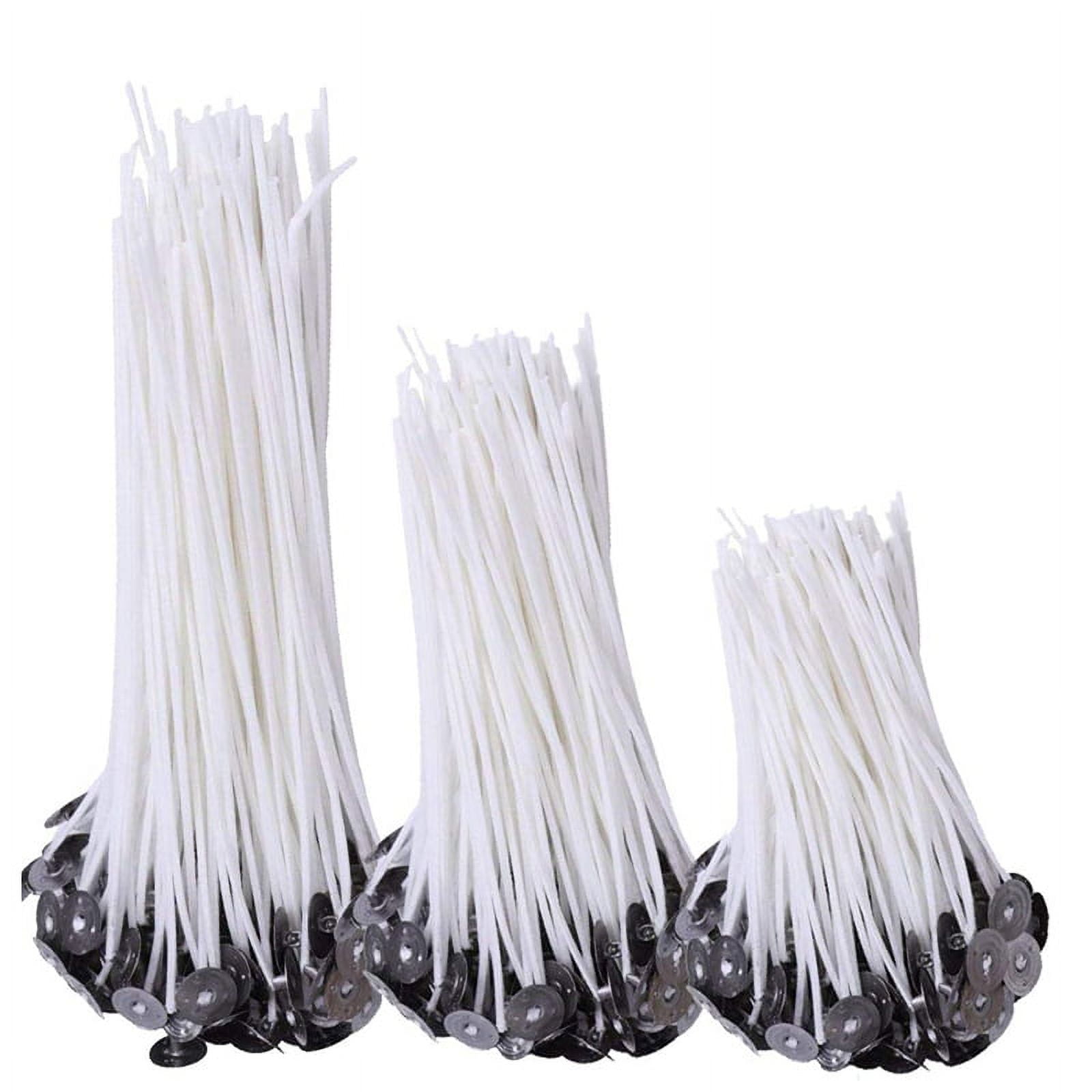 50pcs Candle Wicks - Pure Cotton Smoke-Free Wicks With Base, 8cm Length For DIY Candle Making 3 thumbnail image