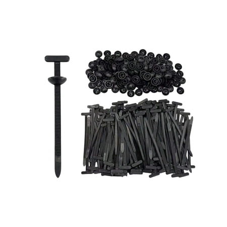 3.55 in Black Nylon Cable Ties 150 Piece