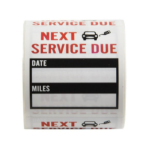 150Pcs Oil Change Service Reminder Stickers Clear Windo Lite Sticker Pack
