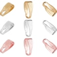 thumbnail image 1 of 150Pcs Pinch Clip Clasp Bail Brass Snap Bail Hook Necklace Clasps Dangle Pendant Chain Connectors Necklace Clips for Jewelry Findings(Gold/Silver/Rose Gold), 1 of 9