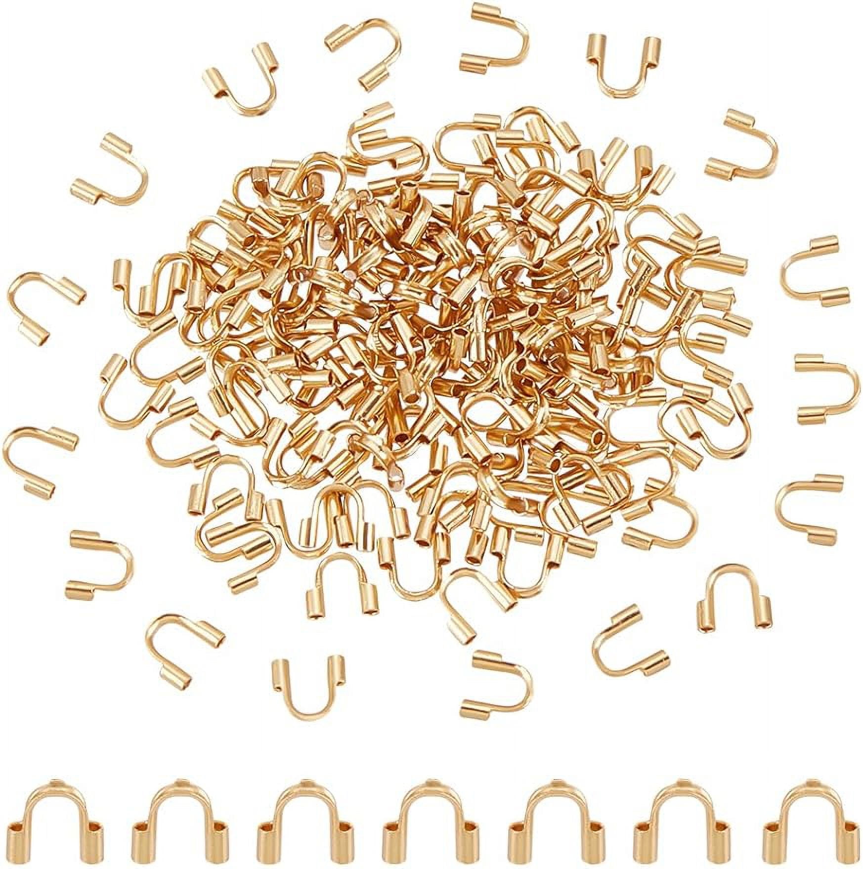 150Pcs Real 18K Gold Plated 304 Surgical Stainless Steel Wire Guardian ...