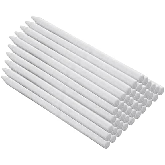 150Pcs Round Soapstone Pen, White Soapstone Refills, Soap Stones Chalk, Professional Soapstone Pencil for Welders Textile Marking Tools and Markers Removable Markings on Steel Cast Iron$$Art & Craft