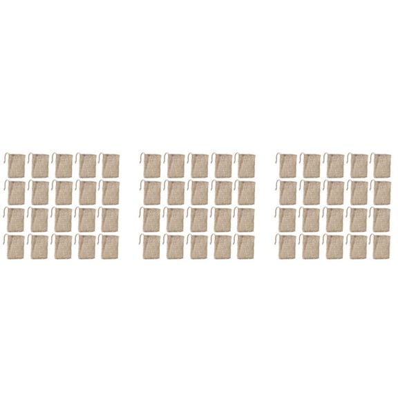 150Pcs Shower Bath Sisal Soap Bag Natural Sisal Soap Bag Exfoliating Soap Saver Pouch Holder