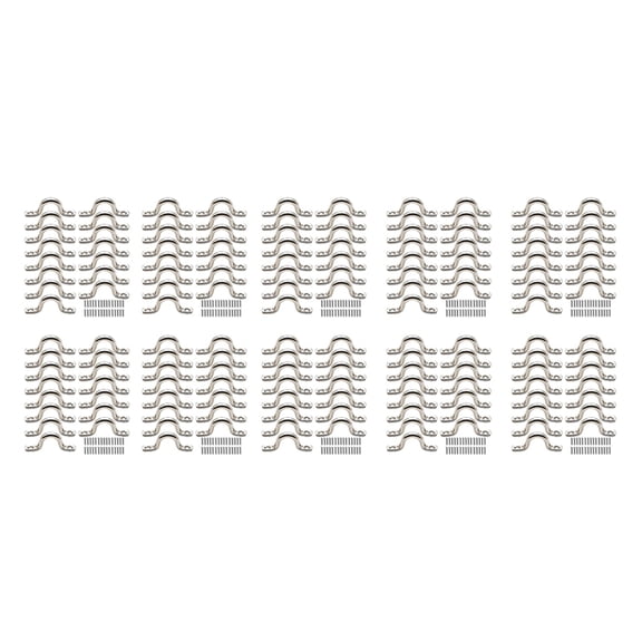 150Pcs Stainless Steel Plate Eye Plates Ceiling Hook Kayak Eye Plate Kayak Pad for Kayak Canoe, Kayak Canoe Rigging