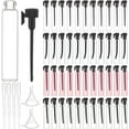 thumbnail image 1 of 150Set 1ml Empty Perfume Glass Sample Bottle for Filling Sample Containers with Black Cap Plastic Funnel and Pipette for Cosmetic Dispensing Perfume, 1 of 6